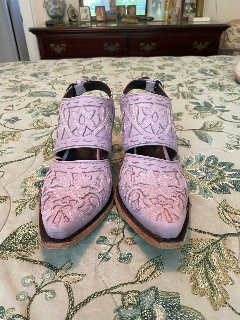 Lane Robin Slingback Leather mules sz 9.5
